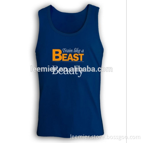 High quality dry fit fabric fitness singlet